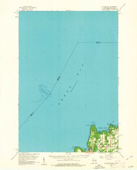 Ellison Bay 1960 topographic map thumbnail