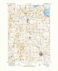 Evansville 1961 topographic map thumbnail