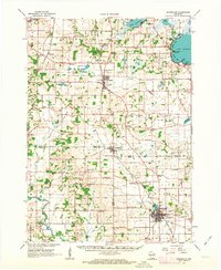 Evansville 1961 topographic map thumbnail