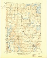 Evansville 1906 topographic map thumbnail