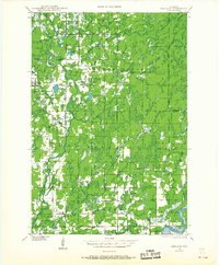 Exeland 1944 topographic map thumbnail