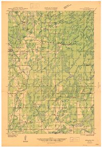 Exeland 1947 topographic map thumbnail