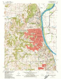 Leavenworth 1984 topographic map thumbnail