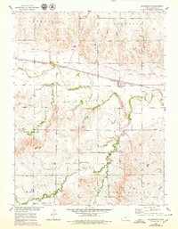 Bloomington 1953 topographic map thumbnail
