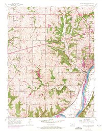 Bonner Springs 1950 topographic map thumbnail