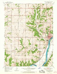 Bonner Springs 1950 topographic map thumbnail