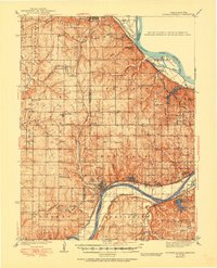 Bonner Springs 1940 topographic map thumbnail