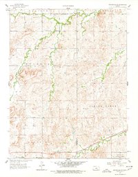 Brookville SW 1957 topographic map thumbnail