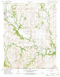 Cedar Vale East 1962 topographic map thumbnail