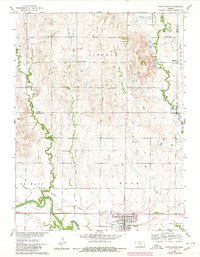 Downs North 1960 topographic map thumbnail