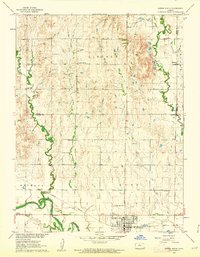 Downs North 1960 topographic map preview