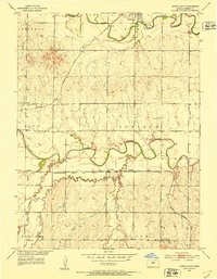 Downs South 1953 topographic map thumbnail