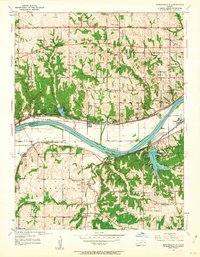Edwardsville 1950 topographic map thumbnail