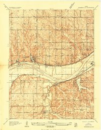 Edwardsville 1934 topographic map thumbnail