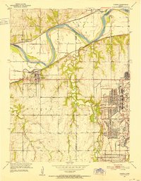 Eudora 1951 topographic map thumbnail