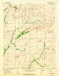 Five Mounds 1963 topographic map thumbnail