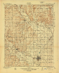 Fredonia 1939 topographic map thumbnail