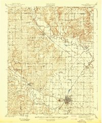 Fredonia 1942 topographic map thumbnail