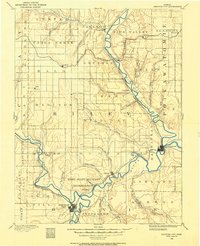 Junction City 1886 topographic map thumbnail
