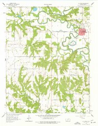 La Cygne 1958 topographic map thumbnail