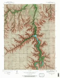Lake Mc Bride 1939 topographic map thumbnail