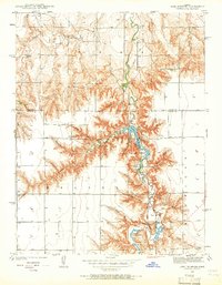 Lake Mc Bride 1939 topographic map thumbnail