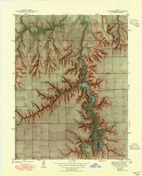 Lake Mc Bride 1942 topographic map thumbnail