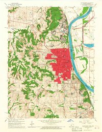 Leavenworth 1961 topographic map thumbnail