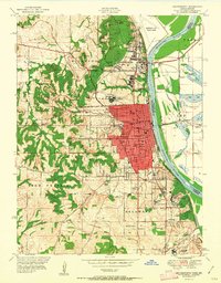 Leavenworth 1951 topographic map thumbnail