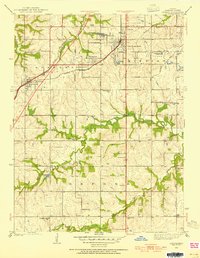 Lenexa 1935 topographic map thumbnail
