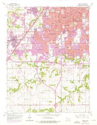 Lenexa 1963 topographic map thumbnail