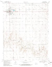 Leoti 1970 topographic map thumbnail