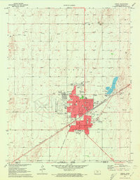 Liberal 1971 topographic map thumbnail