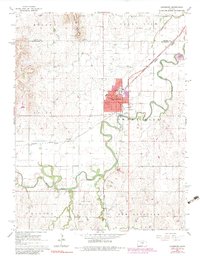 Lindsborg 1965 topographic map preview