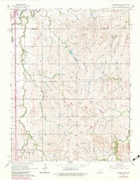 Lindsborg SE 1965 topographic map thumbnail