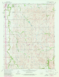 Lindsborg SE 1965 topographic map thumbnail
