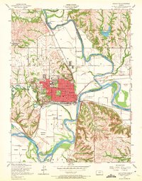 Manhattan 1955 topographic map thumbnail