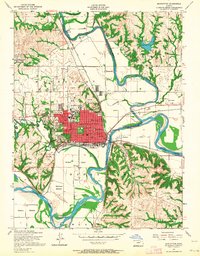 Manhattan 1955 topographic map thumbnail