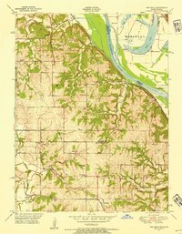 Oak Mills 1948 topographic map thumbnail
