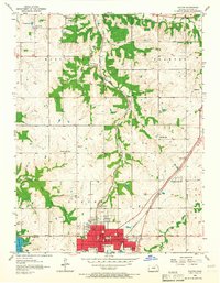 Olathe 1956 topographic map preview