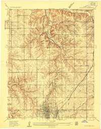 Olathe 1935 topographic map preview