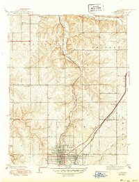 Olathe 1943 topographic map preview
