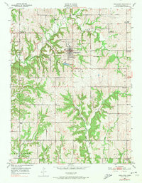 Oskaloosa 1951 topographic map thumbnail