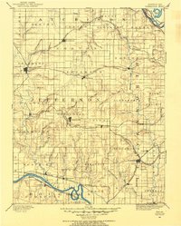 Oskaloosa 1886 topographic map thumbnail