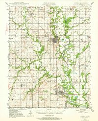 Oswego 1944 topographic map thumbnail