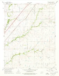 Rosalia NW 1961 topographic map thumbnail