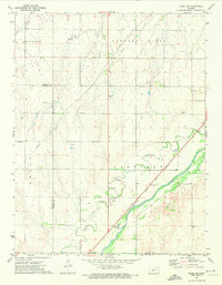 Rozel SE 1972 topographic map thumbnail