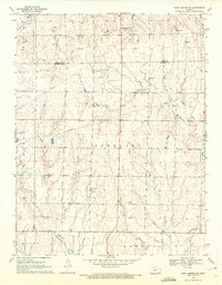 Rush Center SE 1970 topographic map thumbnail