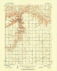Sandon 1939 topographic map thumbnail