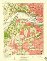 Shawnee 1957 topographic map thumbnail